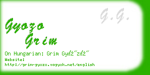 gyozo grim business card
